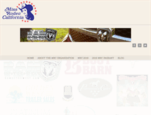 Tablet Screenshot of missrodeocalifornia.com